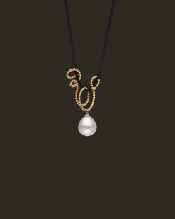 Necklaces & Pendants^Paspaley Entwined Rope Pearl Pendant | 16mm Oval Pearl and Yellow Gold YellowGold