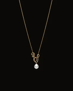 Necklaces & Pendants^Paspaley Entwined Rope Pearl Pendant | 16mm Oval Pearl and Yellow Gold YellowGold