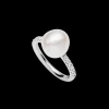 Rings^Paspaley Eternity Pearl Ring | 10mm Keshi Pearl, Diamonds, and White Gold WhiteGold