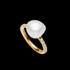 Rings^Paspaley Eternity Pearl Ring | 10mm Keshi Pearl, Diamonds, and Yellow Gold YellowGold