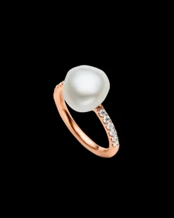 Rings^Paspaley Eternity Pearl Ring | 10mm Keshi Pearl, Diamonds, and Rose Gold RoseGold