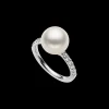 Rings^Paspaley Eternity Pearl Ring | 10mm Round Pearl, Diamonds, and White Gold WhiteGold