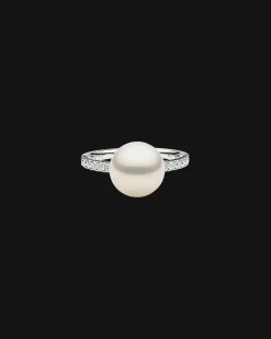Rings^Paspaley Eternity Pearl Ring | 10mm Round Pearl, Diamonds, and White Gold WhiteGold