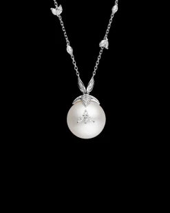 Necklaces & Pendants^Paspaley Full Moon Pearl Necklace | 15mm Round Pearl, Diamonds, and White Gold WhiteGold