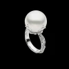 Rings^Paspaley Full Moon Pearl Ring | 16mm Round Pearl, Diamonds, and White Gold WhiteGold