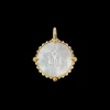 Chains, Charms & Accessories^Paspaley Gemini Coin Charm | Mother of Pearl, Diamonds, and Yellow Gold YellowGold