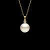Necklaces & Pendants^Paspaley Grace Pearl Pendant | 12mm Round Pearl, Diamond, and Yellow Gold YellowGold