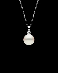 Necklaces & Pendants^Paspaley Grace Pearl Pendant | 12mm Round Pearl, Diamond, and White Gold WhiteGold