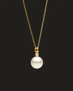 Necklaces & Pendants^Paspaley Grace Pearl Pendant | 14mm Round Pearl, Diamond, and Yellow Gold YellowGold