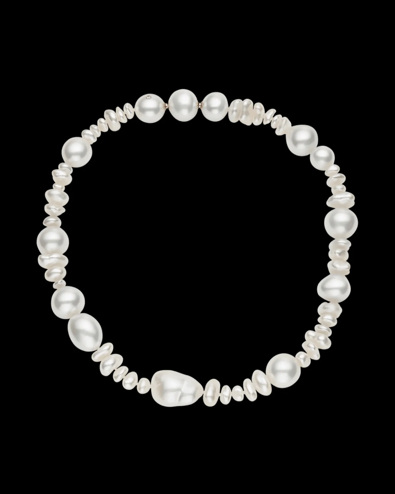 Strand Necklaces & Bracelets | Necklaces & Pendants^Paspaley Grande Wild Pearl Strand Necklace | 5-15mm Pearls and Signature Diamond YellowGold