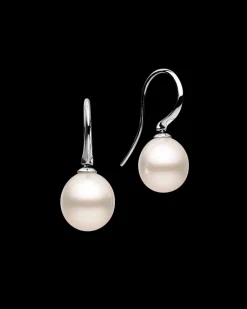 Earrings & Studs^Paspaley Keel Edge Pearl Earrings | 11mm Oval Pearls and White Gold WhiteGold