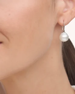 Earrings & Studs^Paspaley Keel Edge Pearl Earrings | 10-11mm Circle Pearls and White Gold WhiteGold