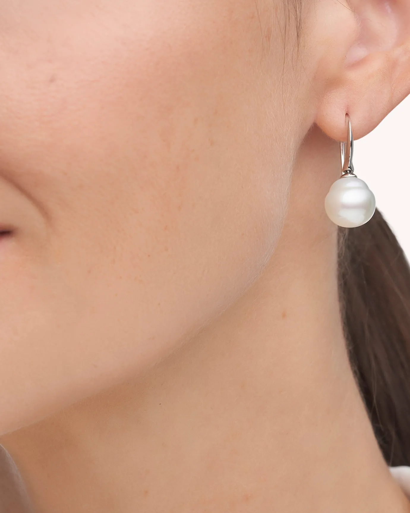 Earrings & Studs^Paspaley Keel Edge Pearl Earrings | 10-11mm Circle Pearls and White Gold WhiteGold
