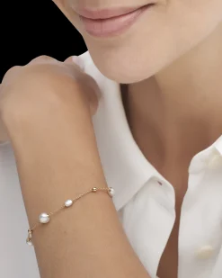 Bracelets^Paspaley Keshi Pearl Chain Bracelet | 4-6mm Keshi Pearls and Yellow Gold YellowGold