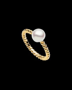 Rings^Paspaley Keshi Pearl Rope Ring | 7mm Keshi Pearl and Yellow Gold YellowGold