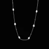 Necklaces & Pendants^Paspaley Keshi Pearl Short Chain Necklace | 5mm Keshi Pearls, Diamonds, and White Gold WhiteGold