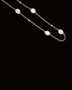 Necklaces & Pendants^Paspaley Keshi Pearl Short Chain Necklace | 5mm Keshi Pearls, Diamonds, and Yellow Gold YellowGold