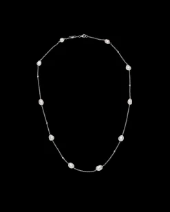 Necklaces & Pendants^Paspaley Keshi Pearl Short Chain Necklace | 5mm Keshi Pearls, Diamonds, and White Gold WhiteGold