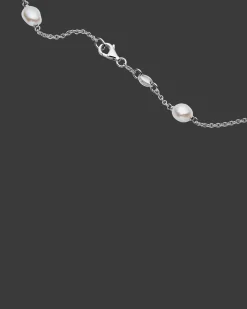 Necklaces & Pendants^Paspaley Keshi Pearl Short Chain Necklace | 5mm Keshi Pearls, Diamonds, and White Gold WhiteGold