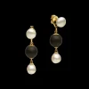 Earrings & Studs^Paspaley Kimberley Dusk and Keshi Stud Earrings | 7-8mm Keshi Pearls, Dark Sandalwood, and Yellow Gold