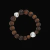 Bracelets^Paspaley Kimberley Dusk Double Pearl Bracelet | 12mm Circle Pearls and Sandalwood YellowGold