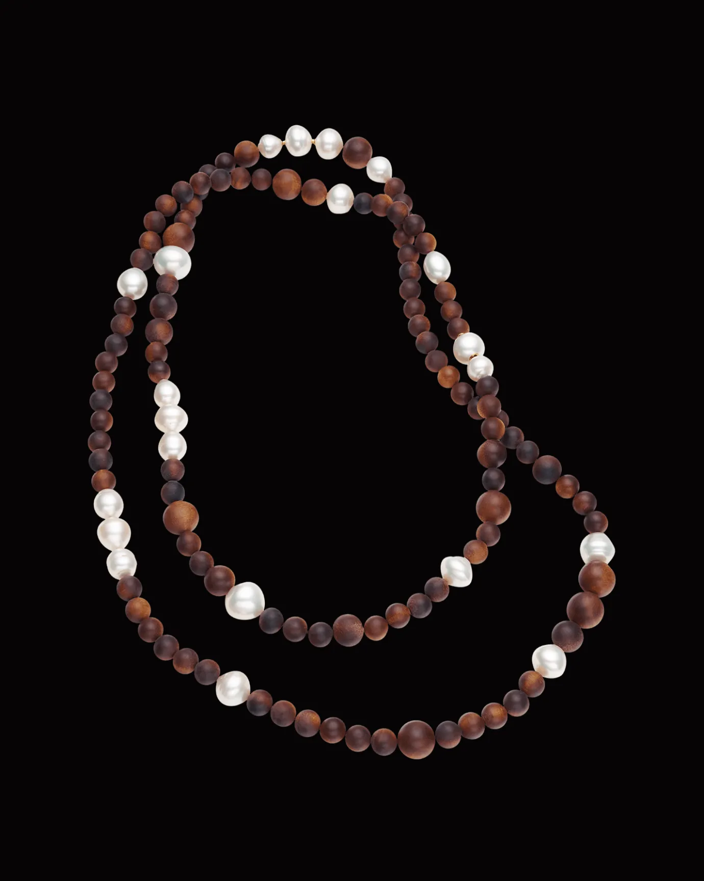 Necklaces & Pendants^Paspaley Kimberley Dusk Rope Pearl Necklace | 10-14mm Pearls and Dark Sandalwood YellowGold