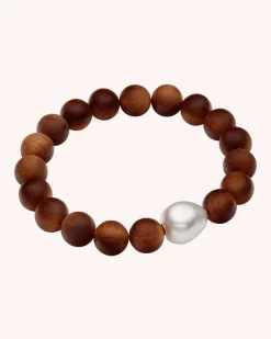 Bracelets^Paspaley Kimberley Dusk Single Pearl Bracelet | 13mm Baroque Pearl and Sandalwood YellowGold