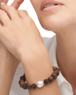 Bracelets^Paspaley Kimberley Dusk Single Pearl Bracelet | 10mm Circle Pearl and Sandalwood YellowGold
