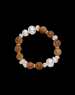 Bracelets^Paspaley Kimberley Golden Dawn Keshi Pearl Bracelet | 11-14mm Pearls, Sandalwood, and Yellow Gold YellowGold