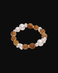 Bracelets^Paspaley Kimberley Golden Dawn Keshi Pearl Bracelet | 11-14mm Pearls, Sandalwood, and Yellow Gold YellowGold