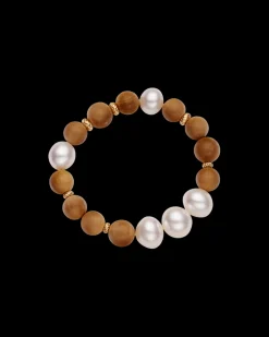 Bracelets^Paspaley Kimberley Golden Dawn Pearl Bracelet | 11-14mm Pearls, Sandalwood, and Yellow Gold YellowGold
