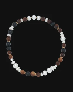 Necklaces & Pendants^Paspaley Kimberley Golden Dusk Keshi Pearl Choker Necklace | 10-14mm Pearls, Sandalwood, and Yellow Gold YellowGold