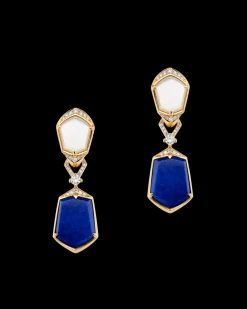 Earrings & Studs^Paspaley Lapis Megisti Earrings | Mother of Pearl, Lapis, and Yellow Gold YellowGold