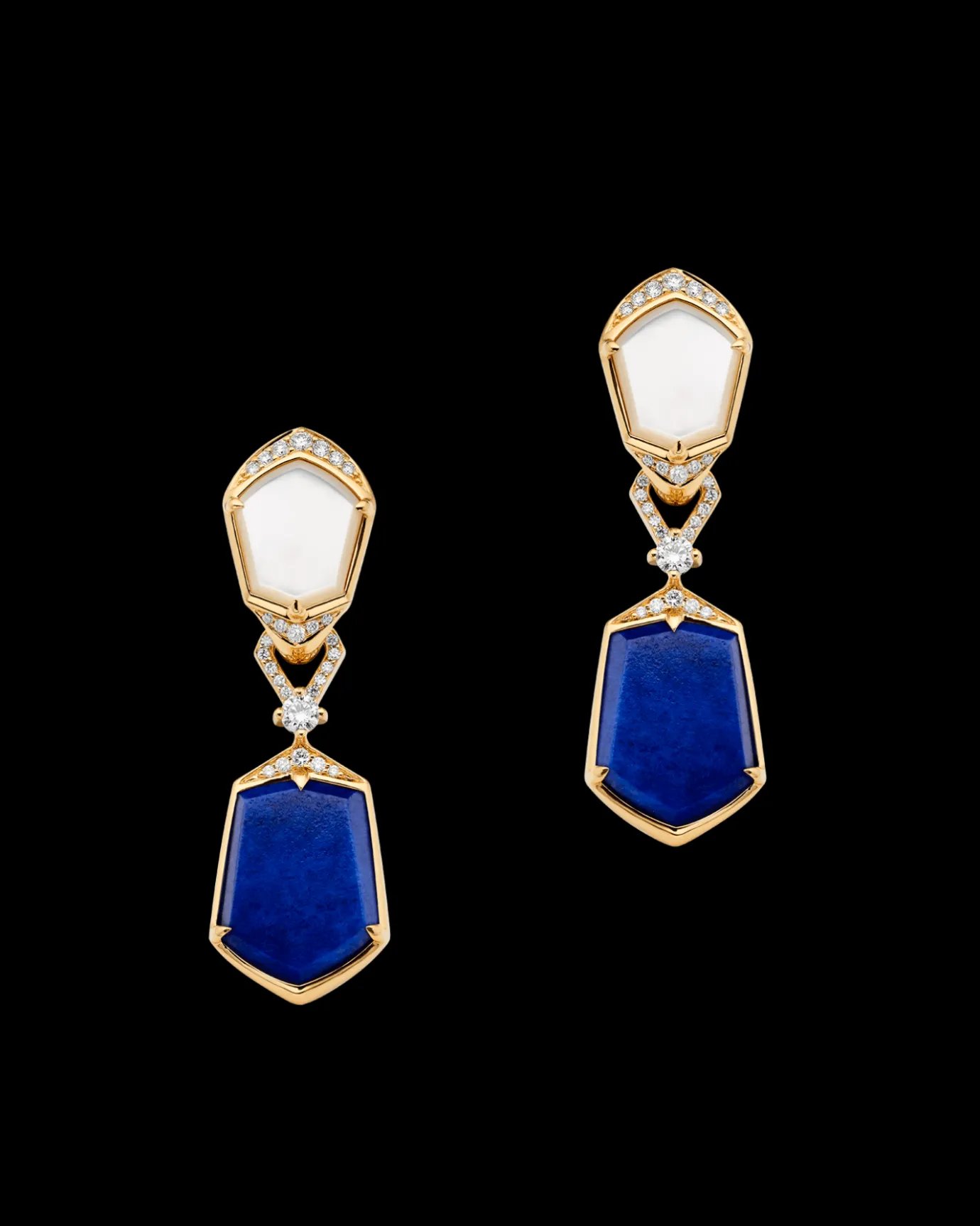 Earrings & Studs^Paspaley Lapis Megisti Earrings | Mother of Pearl, Lapis, and Yellow Gold YellowGold