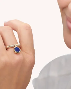 Rings^Paspaley Lapis Megisti Flip Ring | Mother of Pearl, Lapis, and Yellow Gold YellowGold