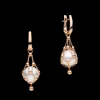 Earrings & Studs^Paspaley Lavalier Pearl Earrings | 12mm Button Pearls and Rose Gold