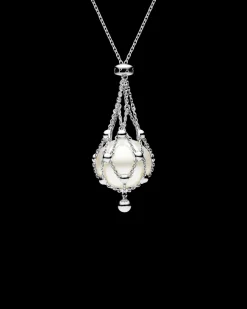 Necklaces & Pendants^Paspaley Lavalier Pearl Necklace | 15mm Button Pearl and White Gold WhiteGold