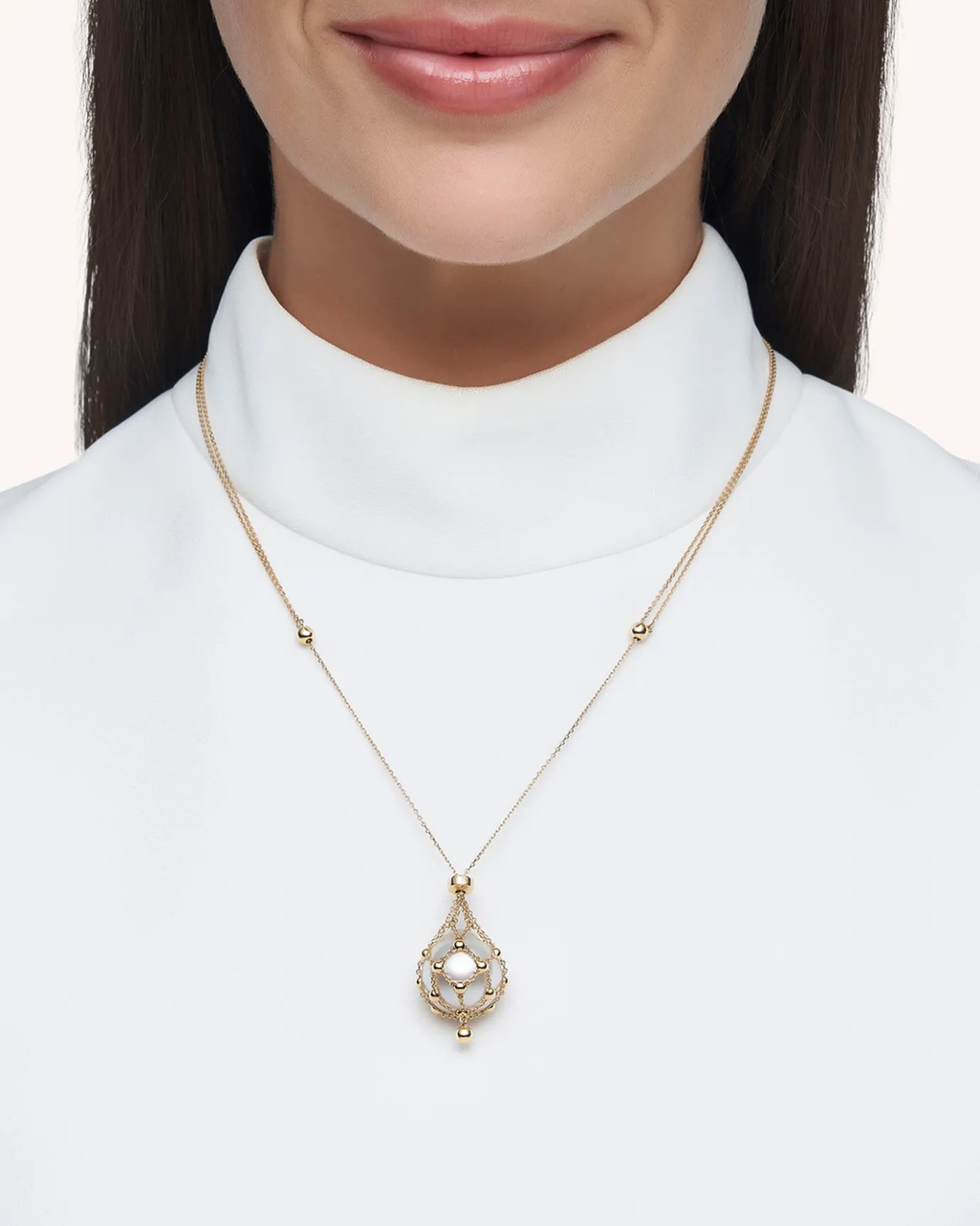 Necklaces & Pendants^Paspaley Lavalier Pearl Necklace | 15mm Circle Pearl and Yellow Gold YellowGold