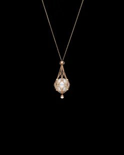 Necklaces & Pendants^Paspaley Lavalier Pearl Necklace | 15mm Button Pearl and Rose Gold RoseGold