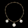 Necklaces & Pendants^Paspaley Layered Dive Charm Necklace | Mother of Pearl, Diamonds and Yellow Gold YellowGold