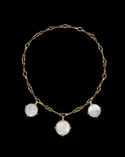 Necklaces & Pendants^Paspaley Layered Dive Charm Necklace | Mother of Pearl, Diamonds and Yellow Gold YellowGold