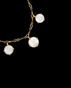 Necklaces & Pendants^Paspaley Layered Dive Charm Necklace | Mother of Pearl, Diamonds and Yellow Gold YellowGold