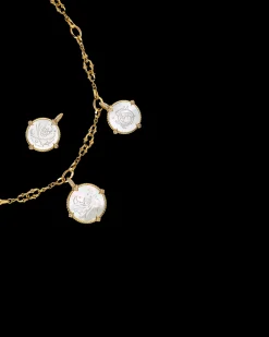 Necklaces & Pendants^Paspaley Layered Dive Charm Necklace | Mother of Pearl, Diamonds and Yellow Gold YellowGold