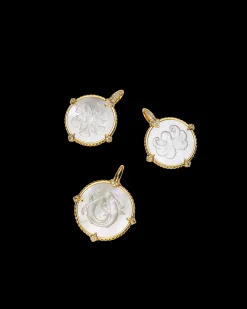 Necklaces & Pendants^Paspaley Layered Dive Charm Necklace | Mother of Pearl, Diamonds and Yellow Gold YellowGold