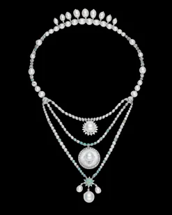 Necklaces & Pendants^Paspaley Lunar Eclipse Pearl Necklace | 9-13mm Pearls, Rock Crystals, and White Gold WhiteGold