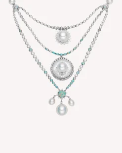 Necklaces & Pendants^Paspaley Lunar Eclipse Pearl Necklace | 9-13mm Pearls, Rock Crystals, and White Gold WhiteGold