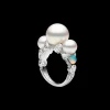 Rings^Paspaley Lunar Eclipse Pearl Ring | 11mm Round Pearl, Diamonds, and White Gold WhiteGold