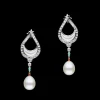 Earrings & Studs^Paspaley Lunar Solar Pearl Earrings | 11mm Drop Pearls, Orange Sapphires, and White Gold WhiteGold