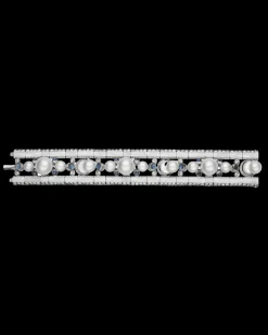 Bracelets^Paspaley Lunar Tidal Pearl Cuff | 8-13mm Pearls, Moonstones, and White Gold WhiteGold