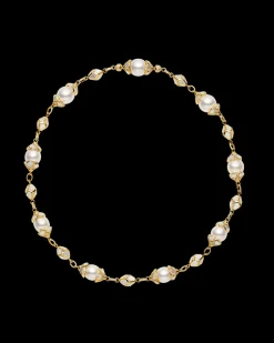Necklaces & Pendants^Paspaley Megisti Pearl Necklace | 12mm Oval Pearls, Diamonds, and Yellow Gold YellowGold